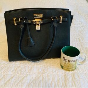 Black BGBG Purse with Gold Accent